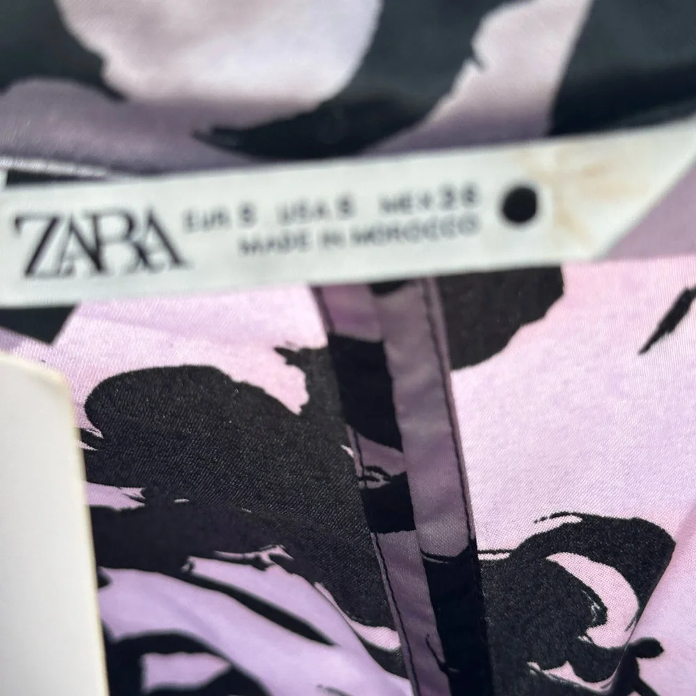 ZARA Ruched Long Sleeve Dress - Picture 3 of 3